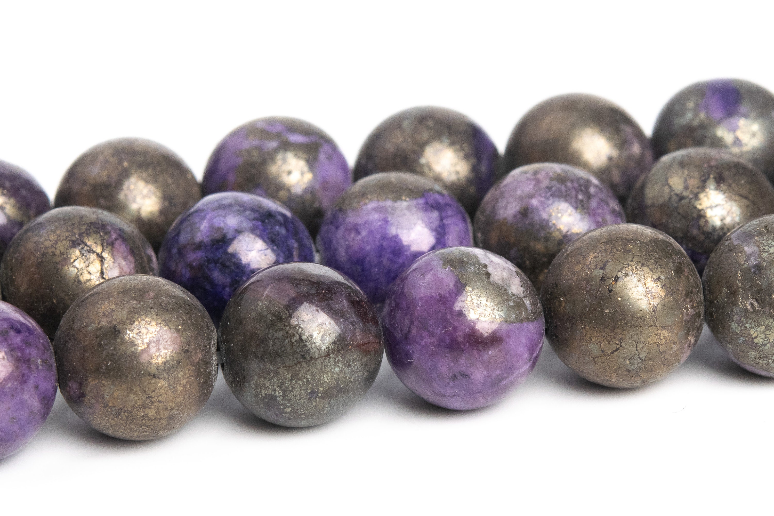 8mm Violet Pyrite Beads Grade Aaa Natural Gemstone Round Loose Beads 15" / 7.5" Bulk Lot Options (104600 ) 8mm Violet Pyrite Beads Grade Aaa Natural Gemstone Round Loose Beads 15" / 7.5" Bulk Lot Options (104600 )