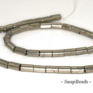 8x5mm Palazzo Iron Pyrite Gemstone Round Tube 8x5mm Loose Beads 15.5 Inch Full Strand (90144961-405) 8x5mm Palazzo Iron Pyrite Gemstone Round Tube 8x5mm Loose Beads 15.5 Inch Full Strand (90144961-405)