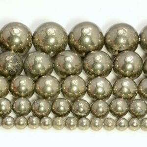 Genuine Iron Pyrite Gemstones Grade Aaa 4mm 6mm 8mm Smooth Round Loose Beads 15.5 Inch Full Strand Lot 1, 2, 6, 12 And 50 Genuine Iron Pyrite Gemstones Grade Aaa 4mm 6mm 8mm Smooth Round Loose Beads 15.5 Inch Full Strand Lot 1, 2, 6, 12 And 50