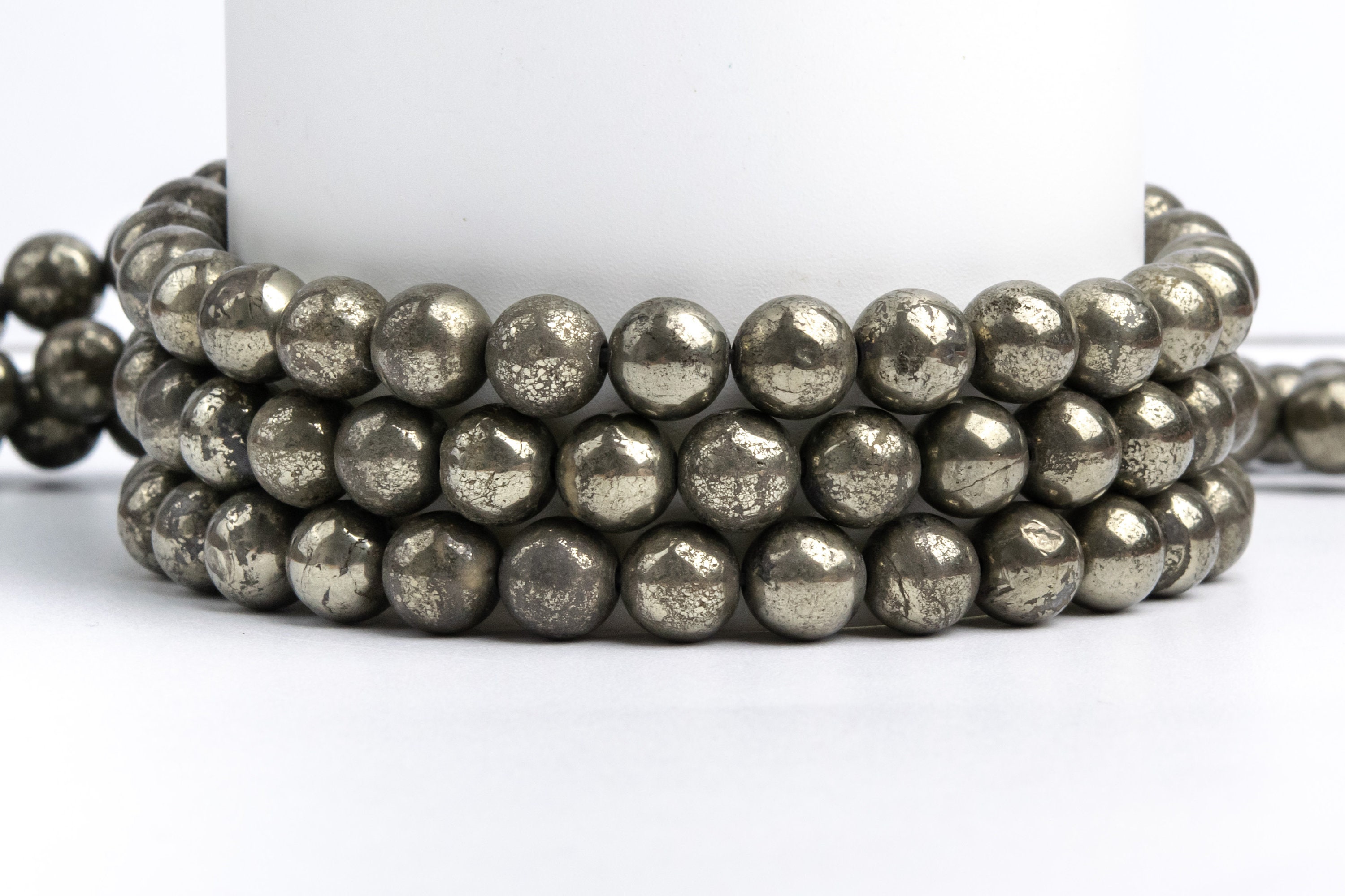 Natural Copper Pyrite Gemstone Grade Aaa Round 2mm 3mm 4mm 6mm 8mm 10mm Loose Beads
