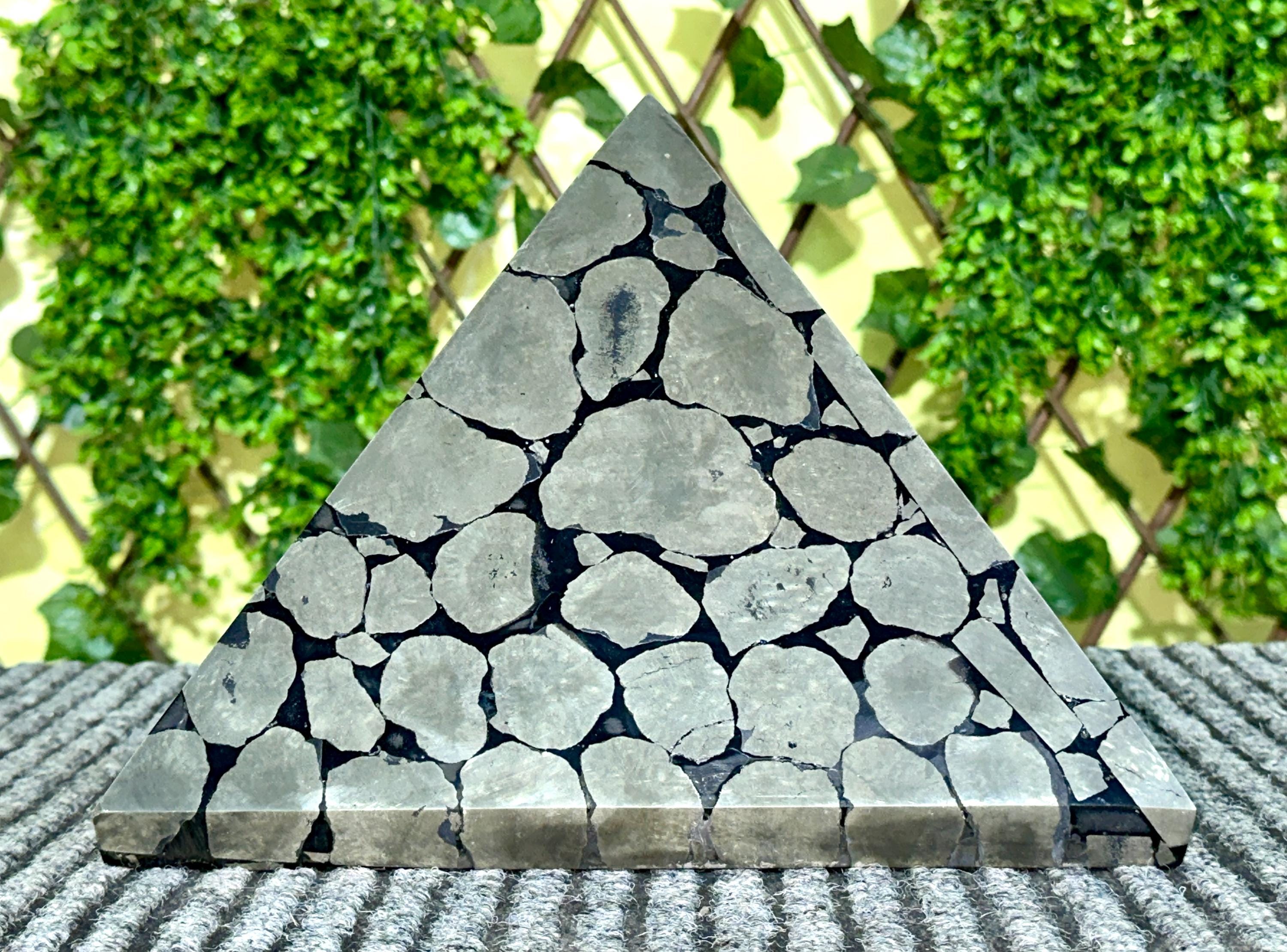 Aaa+ Giant Pyrite Pyramid: 300mm Silver Crystal Sphere, Wealth & Protection Decoration Pyramid Aaa+ Giant Pyrite Pyramid: 300mm Silver Crystal Sphere, Wealth & Protection Decoration Pyramid