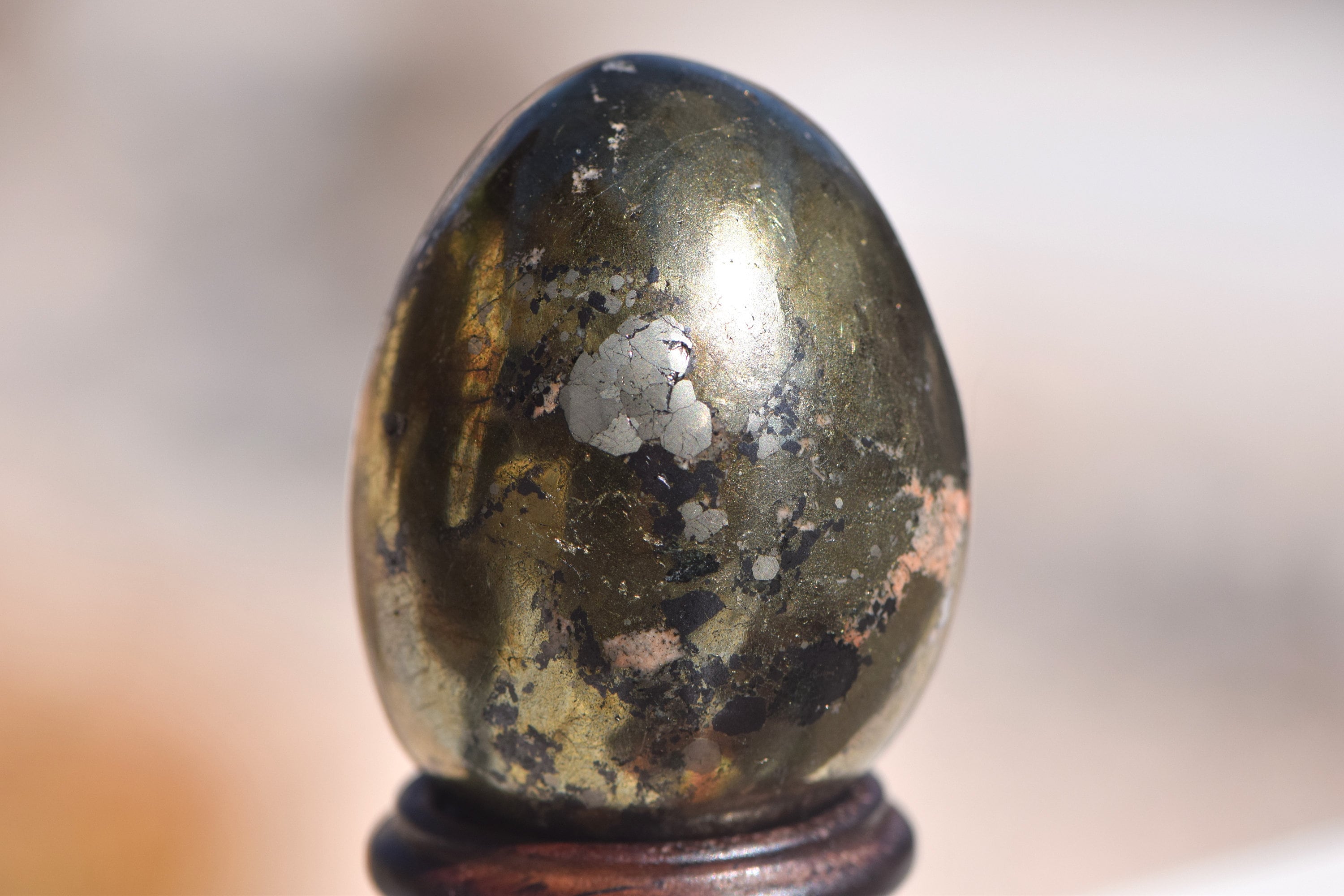 Chalcopyrite With Pyrite Egg