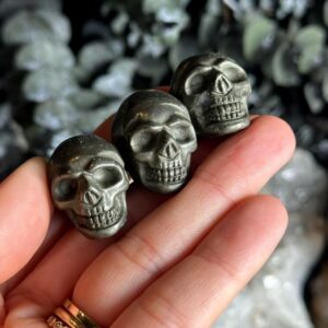 Pyrite Crystal Skull, 1 Inch