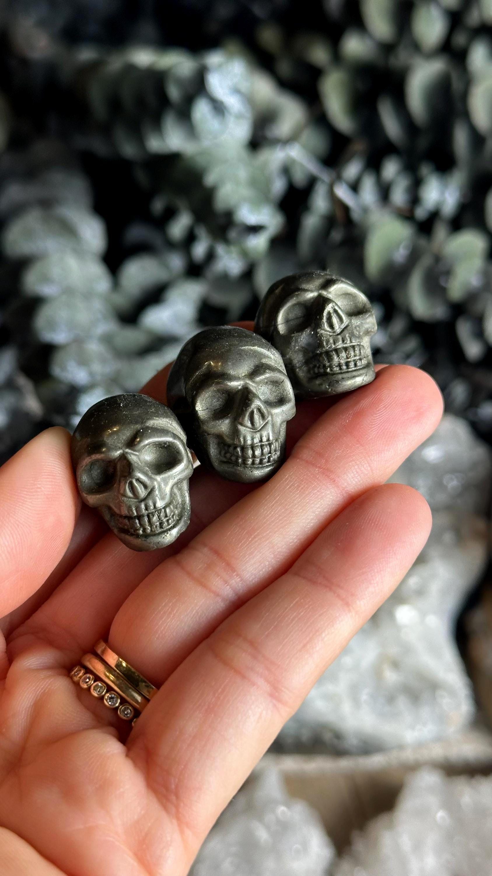 Pyrite Crystal Skull, 1 Inch