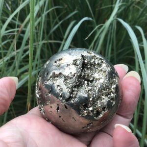 PYRITE CRYSTAL Sphere: Crystals For Grounding The Spiritual And Physical Body