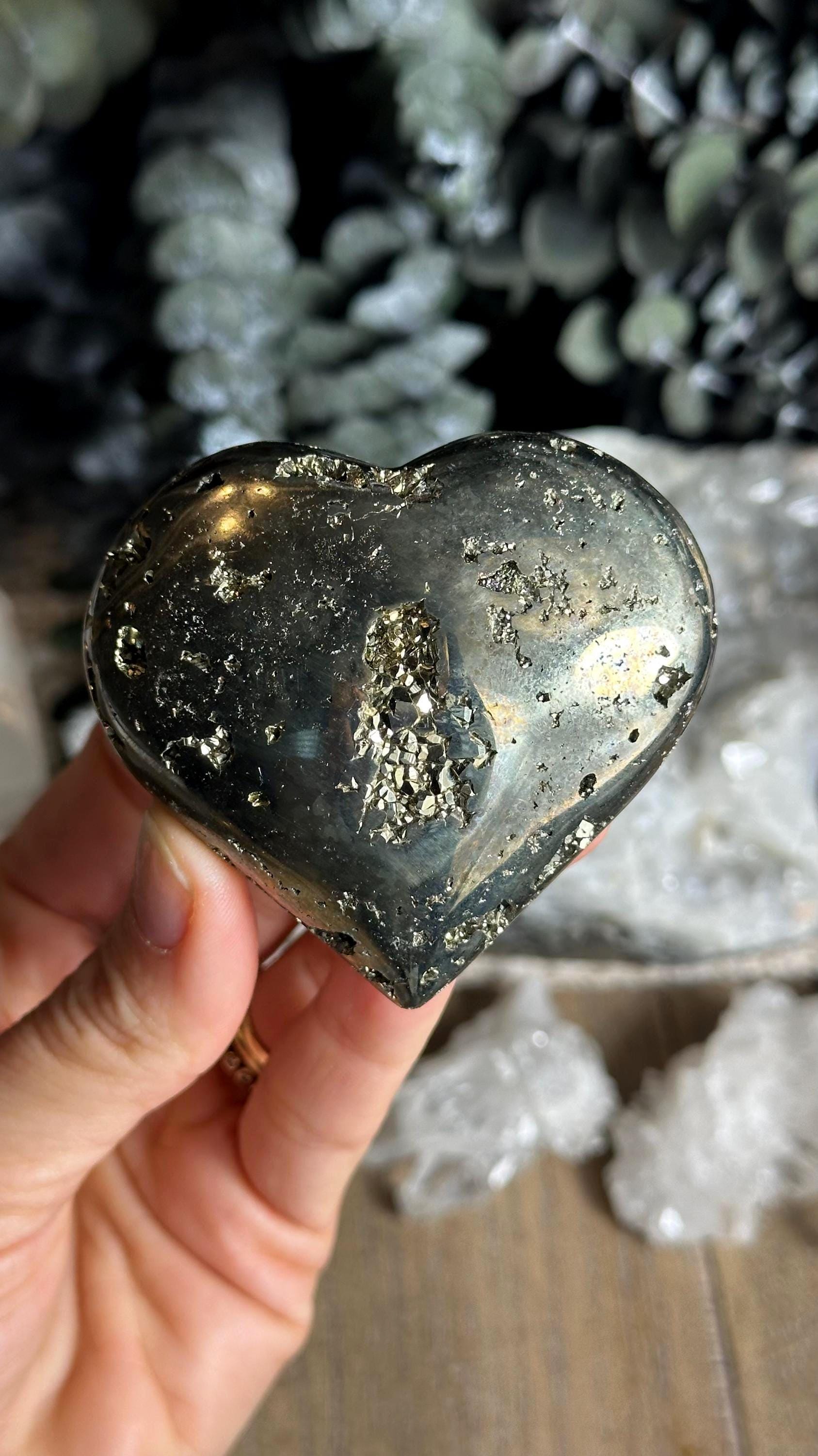 Pyrite Heart: 2 3/4”