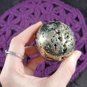 Large Pyrite Sphere 55mm Crystal Ball Stone Polished Unique Natural High Quality Peru Shiny Fools Gold choose your stand