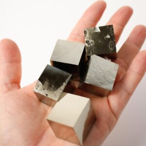 One Pyrite Cube - High Grade Cube Of Navajun Pyrite