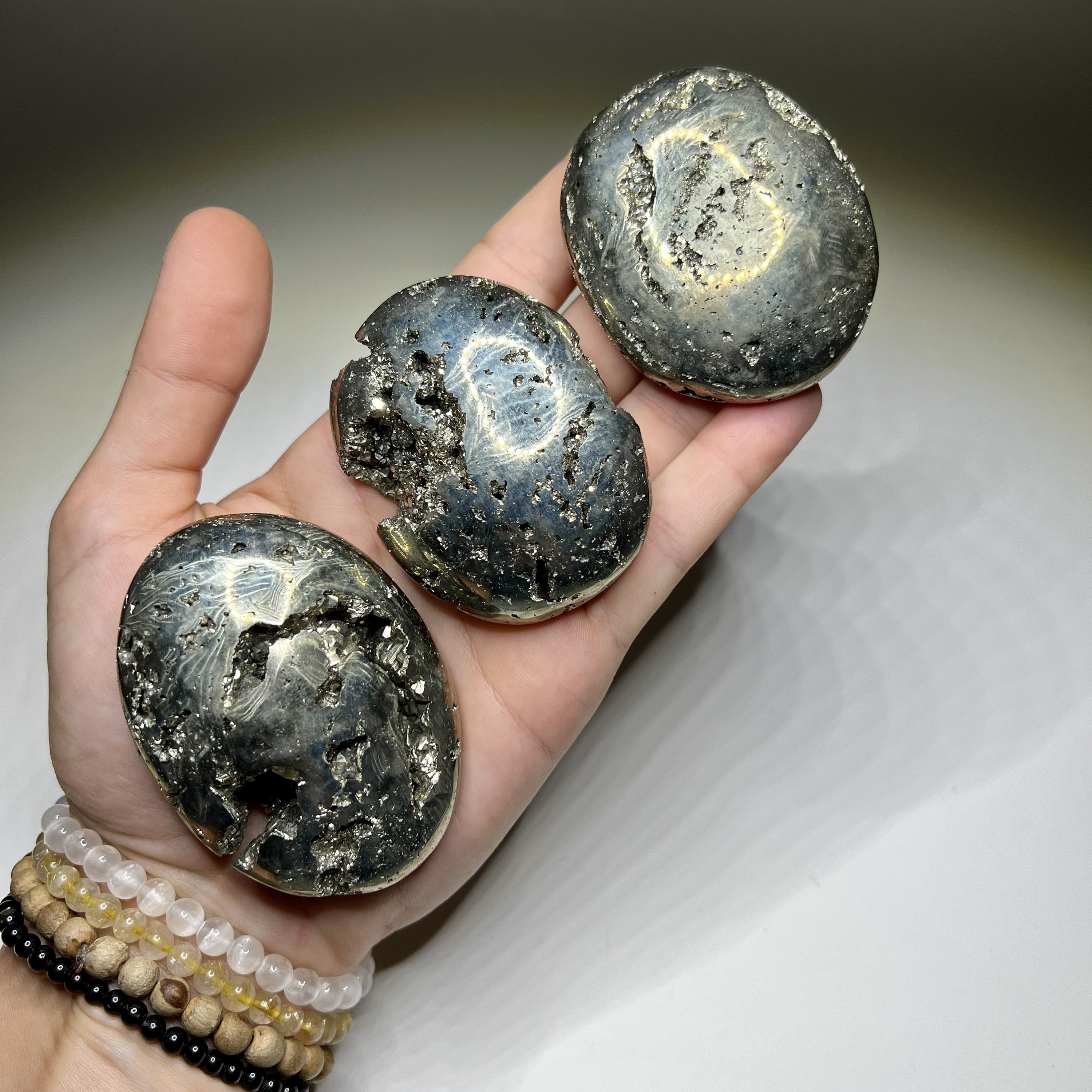Pyrite Palm Stone From Peru