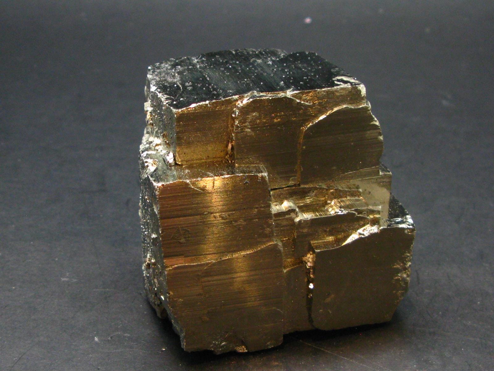 Perfect Pyrite Cube Crystal From Spain - 1.7" - 686 Grams