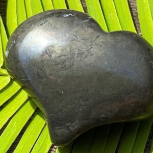 Pyrite Puffy Heart Pocket, Worry Healing Stone with Positive Healing Energy!