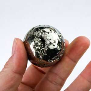 Pyrite Sphere With Crystal Sparkle