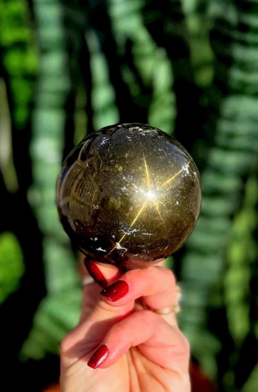 Pyrite Sphere With Stand – Polished Pyrite - Prosperity Crystal