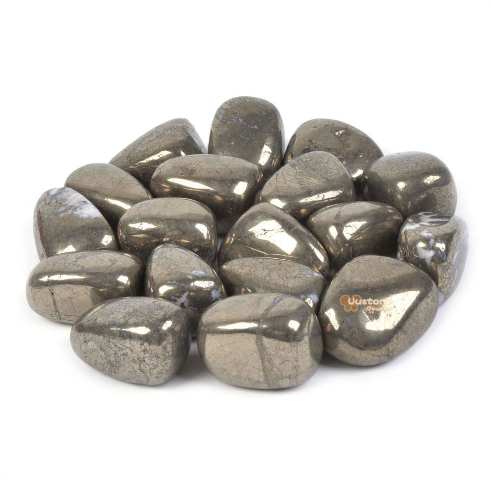 1/2lb Pyrite Tumbled Stone Specimen Collection Pocket Worry Healing Crystal Reiki