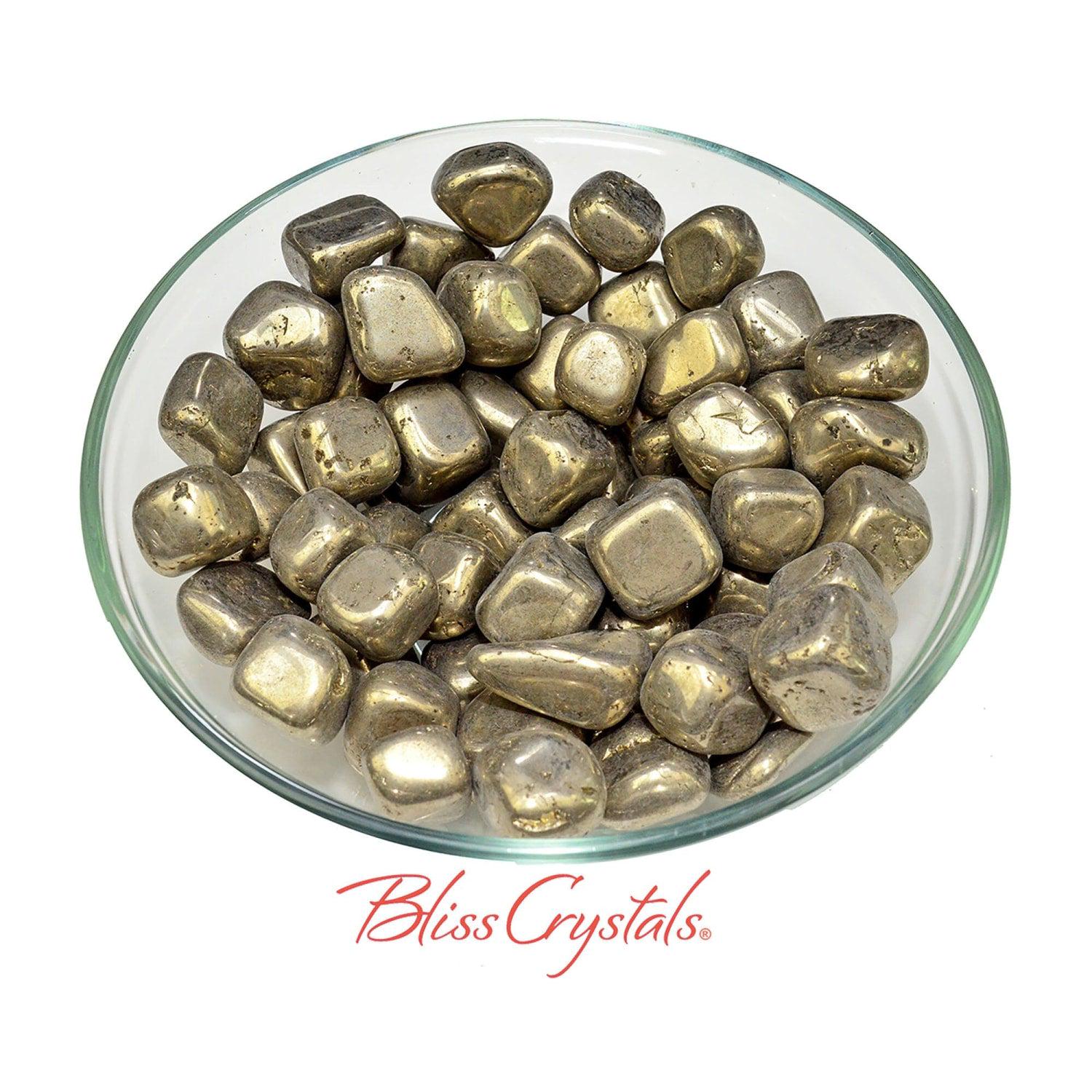 1 Pyrite Tumbled Stone Aka Fools Gold From Spain #ps90 1 Pyrite Tumbled Stone Aka Fools Gold From Spain #ps90