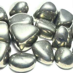 A Grade Pyrite Tumbled Stones: Natural Healing Crystals