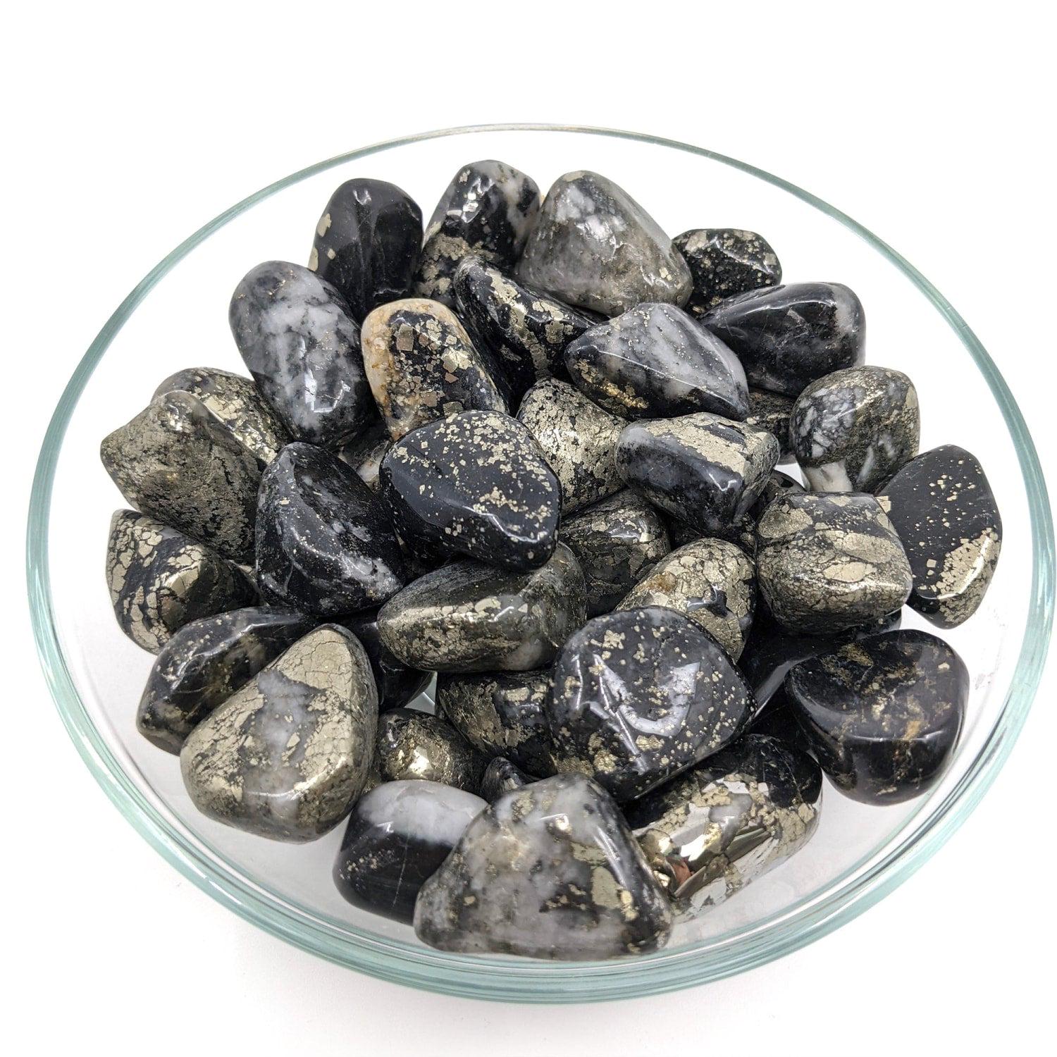 African Gold Aka Pyrite "aa" Tumbled #sk6324 African Gold Aka Pyrite "aa" Tumbled #sk6324
