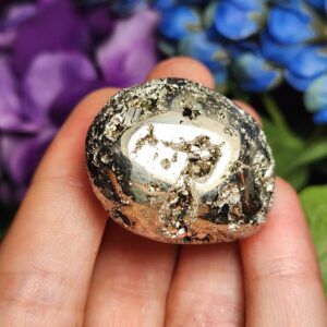 Pyrite Crystal - Fools Gold - Pyrite Stone - Pyrite Tumble - Tumbled Pyrite - Fool's Gold - Pyrite Cluster - Pyrite Gold - Polished Pyrite
