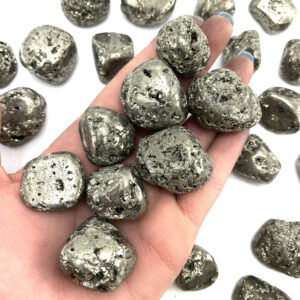 Tumbled Pyrite, Polished Pyrite, Natural Pyrite Stone, T-44