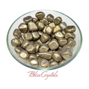 Pyrite Tumbled Stone Aka Fools Gold From Spain #ps90