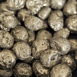 Pyrite Tumbled Stone – Natural Fools Gold For Protection, Abundance & Manifestation