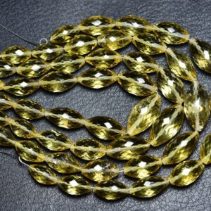 Beer Quartz Dew Drops Beads - 7.5 Inches - Natural Faceted Beer Quartz Dew Drops Briolette - Size Is 6x12 - 10x18mm #2385 Beer Quartz Dew Drops Beads - 7.5 Inches - Natural Faceted Beer Quartz Dew Drops Briolette - Size Is 6x12 - 10x18mm #2385