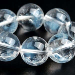 10MM Blue Needle Clear Crystal Quartz Beads Bracelet Grade AA Genuine Natural Round Gemstone 7.5" (122845h-1348) 10MM Blue Needle Clear Crystal Quartz Beads Bracelet Grade AA Genuine Natural Round Gemstone 7.5" (122845h-1348)
