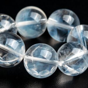 11MM Blue Needle Clear Crystal Quartz Beads Bracelet Grade AA Genuine Natural Round Gemstone 7.5" (122849h-1394) 11MM Blue Needle Clear Crystal Quartz Beads Bracelet Grade AA Genuine Natural Round Gemstone 7.5" (122849h-1394)