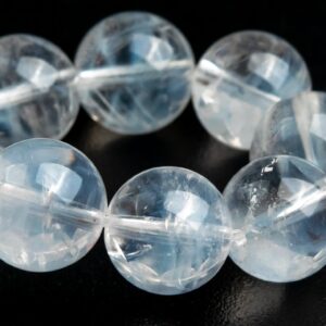 8-9MM Blue Needle Clear Crystal Quartz Beads Bracelet Grade AA Genuine Natural Round Gemstone 7" (122838h-1319) 8-9MM Blue Needle Clear Crystal Quartz Beads Bracelet Grade AA Genuine Natural Round Gemstone 7" (122838h-1319)