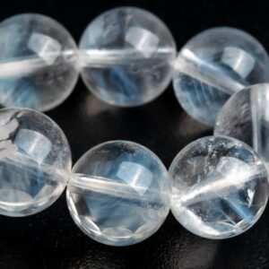 8MM Blue Needle Clear Crystal Quartz Beads Bracelet Grade AA Genuine Natural Round Gemstone 7" (122837h-1319) 8MM Blue Needle Clear Crystal Quartz Beads Bracelet Grade AA Genuine Natural Round Gemstone 7" (122837h-1319)