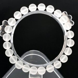8MM Matte Crystal Clear Quartz Beads Bracelet Grade AAA Genuine Natural Round Gemstone 7" BULK LOT 1,3,5,10 and 50 (106734h-071) 8MM Matte Crystal Clear Quartz Beads Bracelet Grade AAA Genuine Natural Round Gemstone 7" BULK LOT 1,3,5,10 and 50 (106734h-071)