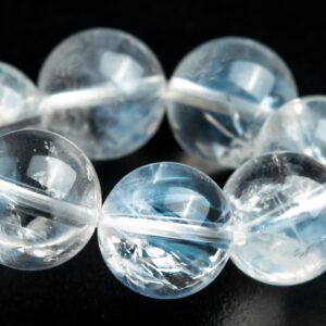 9-10MM Blue Needle Clear Crystal Quartz Beads Bracelet Grade AA Genuine Natural Round Gemstone 7" (122842h-1347) 9-10MM Blue Needle Clear Crystal Quartz Beads Bracelet Grade AA Genuine Natural Round Gemstone 7" (122842h-1347)
