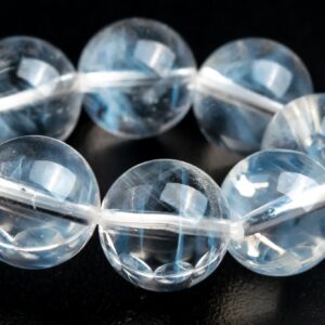 9MM Blue Needle Clear Crystal Quartz Beads Bracelet Grade AAA Genuine Natural Round Gemstone 7" (122841h-1347) 9MM Blue Needle Clear Crystal Quartz Beads Bracelet Grade AAA Genuine Natural Round Gemstone 7" (122841h-1347)