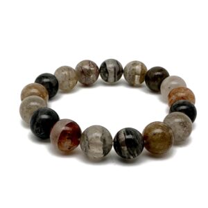 Garden Quartz Gemstone Bracelet - AAA Premium Quality Crystal Bracelet - Men&Women Stretchy Bracelet - Crystal Healing - AA1023