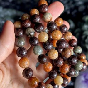 High Quality Garden Quartz Crystal Stretch Bracelet: Chlorite & Lodolite High Quality Garden Quartz Crystal Stretch Bracelet: Chlorite & Lodolite