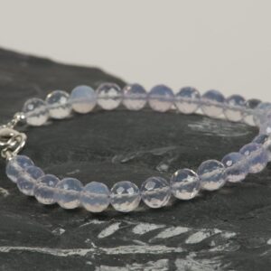 Lavender Quartz Bracelet, Natural Scorolite Bracelet, Lavender Moon Quartz Lavender Quartz Bracelet, Natural Scorolite Bracelet, Lavender Moon Quartz