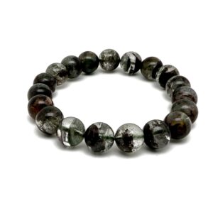 Lodolite Garden Quartz Gemstone Bracelet - AAA Premium Quality Crystal Bracelet - Men&Women Stretchy Bracelet - Crystal Healing - AA1011