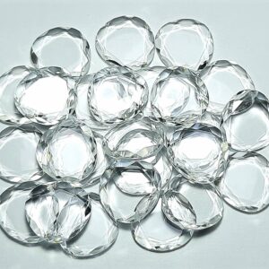 Natural Crystal Quartz Faceted 18x19 Mm Fancy Shape Gemstone:crystal Both Side Flat Fancy For Pendent,earing,bracelets,jewelry,healing,reiki Natural Crystal Quartz Faceted 18x19 Mm Fancy Shape Gemstone:crystal Both Side Flat Fancy For Pendent,earing,bracelets,jewelry,healing,reiki
