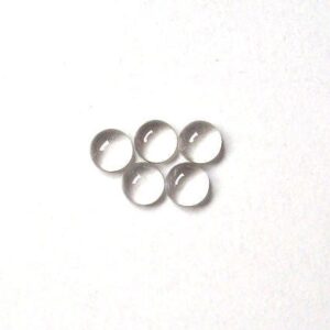 10 Aaa Clear Quartz Cabochons: Round Crystal Gemstone (2.5mm/3mm/4mm)