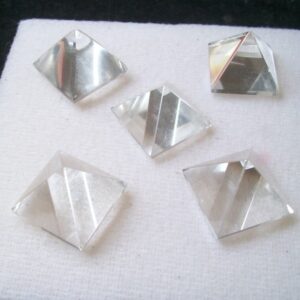 Clear Quartz Square Pyramid Cabochon: 17mm Loose Gemstone