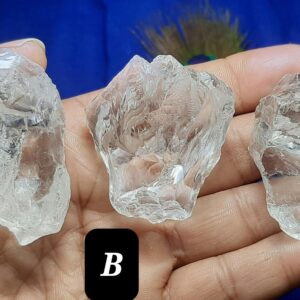 Crystal Quartz Rough Gemstone:crystal Slice,slab,raw For Jewelry,chakra Balancing,healing,cabochon,faceted,art,bead,carving,reiki,birthstone