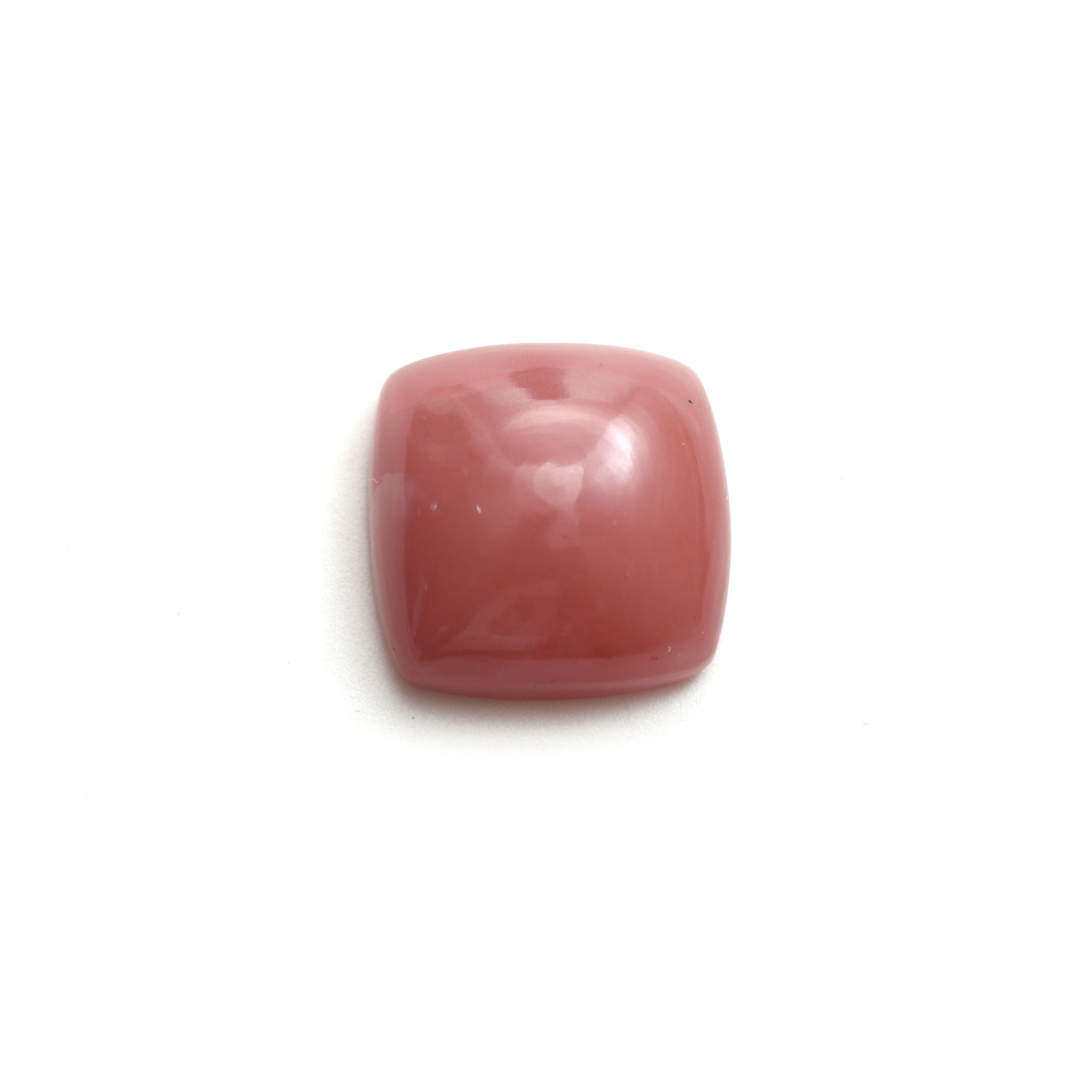 Guava Quartz Smooth Cushion Cabochon Loose Gemstone, 17x17 Mm, Guava Quartz Cushion Jewelry Making Gemstone, Gift For Her, 1 Piece
