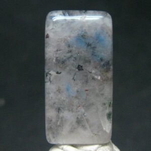 Papagoite In Quartz Cabochon From Messina S. Africa - 8.55 Carats - 21x11mm