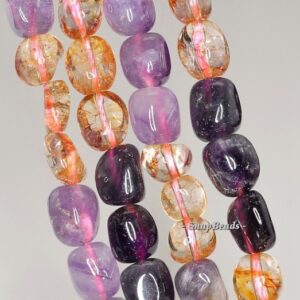 12x11-10x7mm Mix Quartz Gemstone Nugget Loose Beads 7.5 Inch Half Strand Lot 1,2,6,12 And 50 (90144255-b35-566)