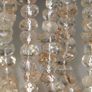 16x6mm Crystal Quartz Gemstone Faceted Nugget Loose Beads 7.5 Inch Half Strand Lot 1,2,6 And 12 (90191294-b18-530)