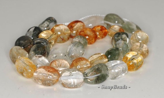 17x11-13x11mm Mix Quartz Gemstone Nugget Loose Beads 7.5 Inch Half Strand Lot 1,2,6 And 12 (90191069-b37-572)