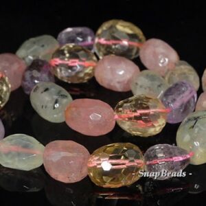 20x14-15x12mm Mix Quartz Gemstone Faceted Nugget Loose Beads 7.5 Inch Half Strand Lot 1,2,6 And 12 (90191133-b39-583)