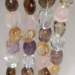 20x15-13x10mm Mix Quartz Gemstone Nugget Loose Beads 7.5 Inch Half Strand Lot 1,2 And 6 (90191094-b35-567)