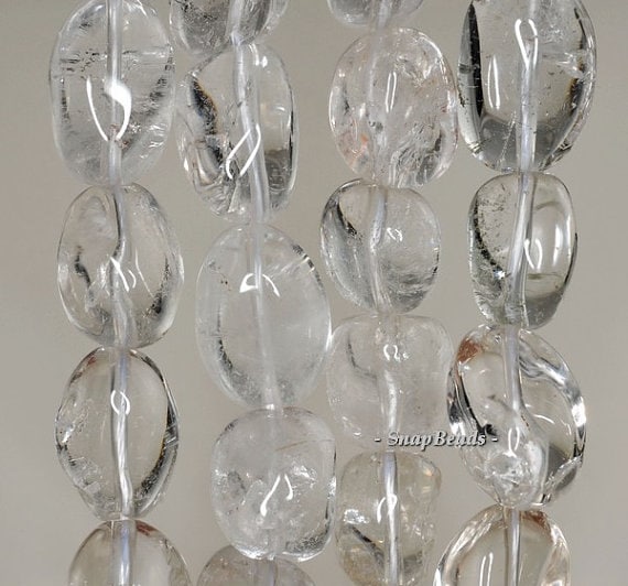 24x16-12x9mm Rock Crystal Gemstone Nugget Loose Beads 7 Inch Half Strand Lot 1,2,6 And 12 (90191451-b5-509)
