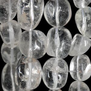 25x17-22x13mm Rock Crystal Gemstone Nugget Loose Beads 7 Inch Half Strand Lot 1,2,6,12 (90191490-b1-502)